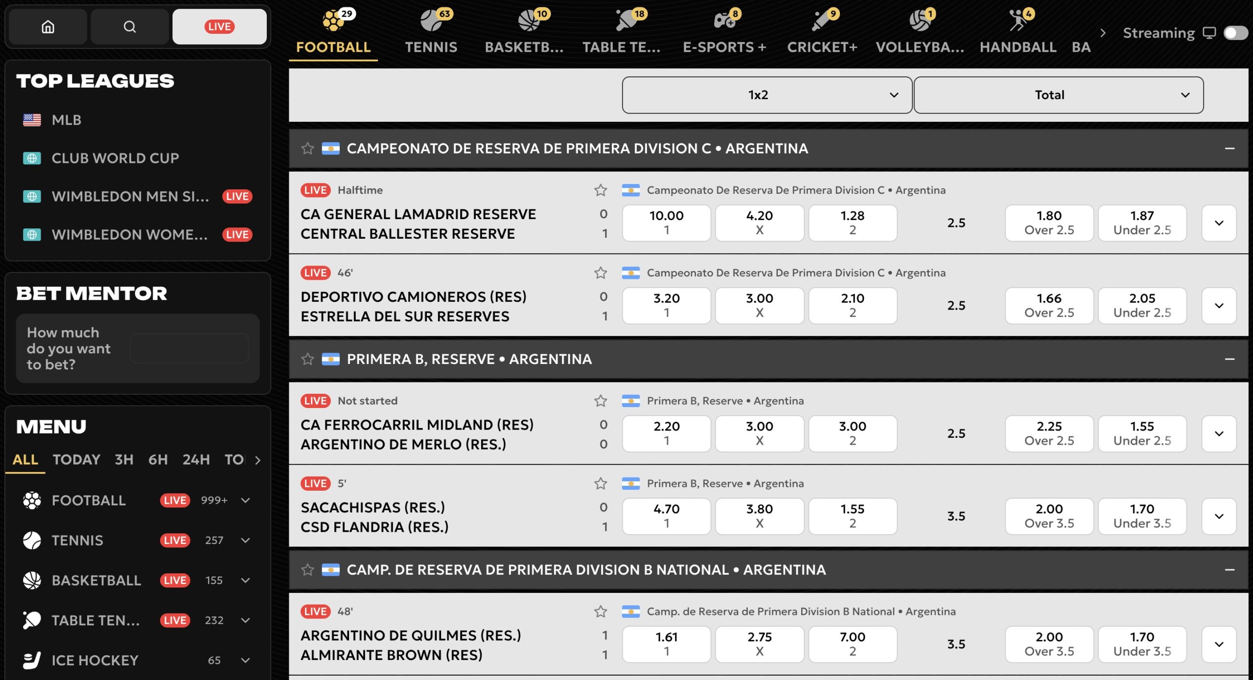 Spinsy Sport Bettings